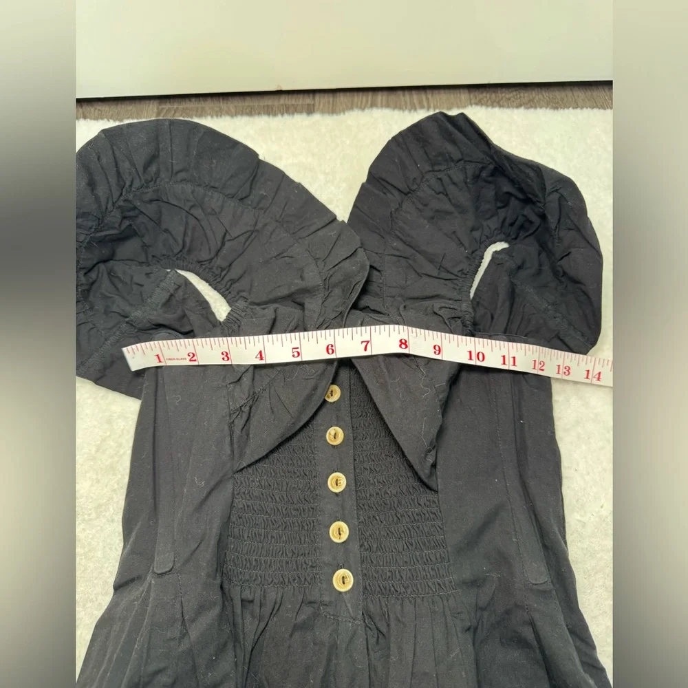 Free People Black Off the Shoulder Corset Top Size XS
